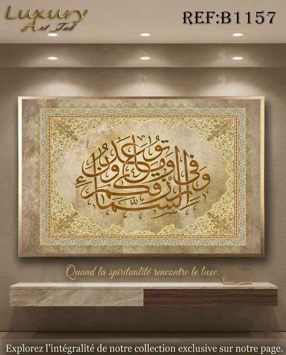 Tableau décoratif calligraphie ,islamique et spirituel · B 1157
