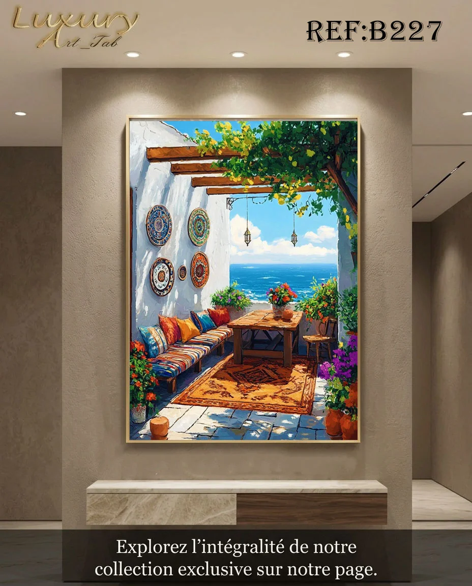 Tableau décoratif traditionnel, orientale et mediterraneenne · B 227