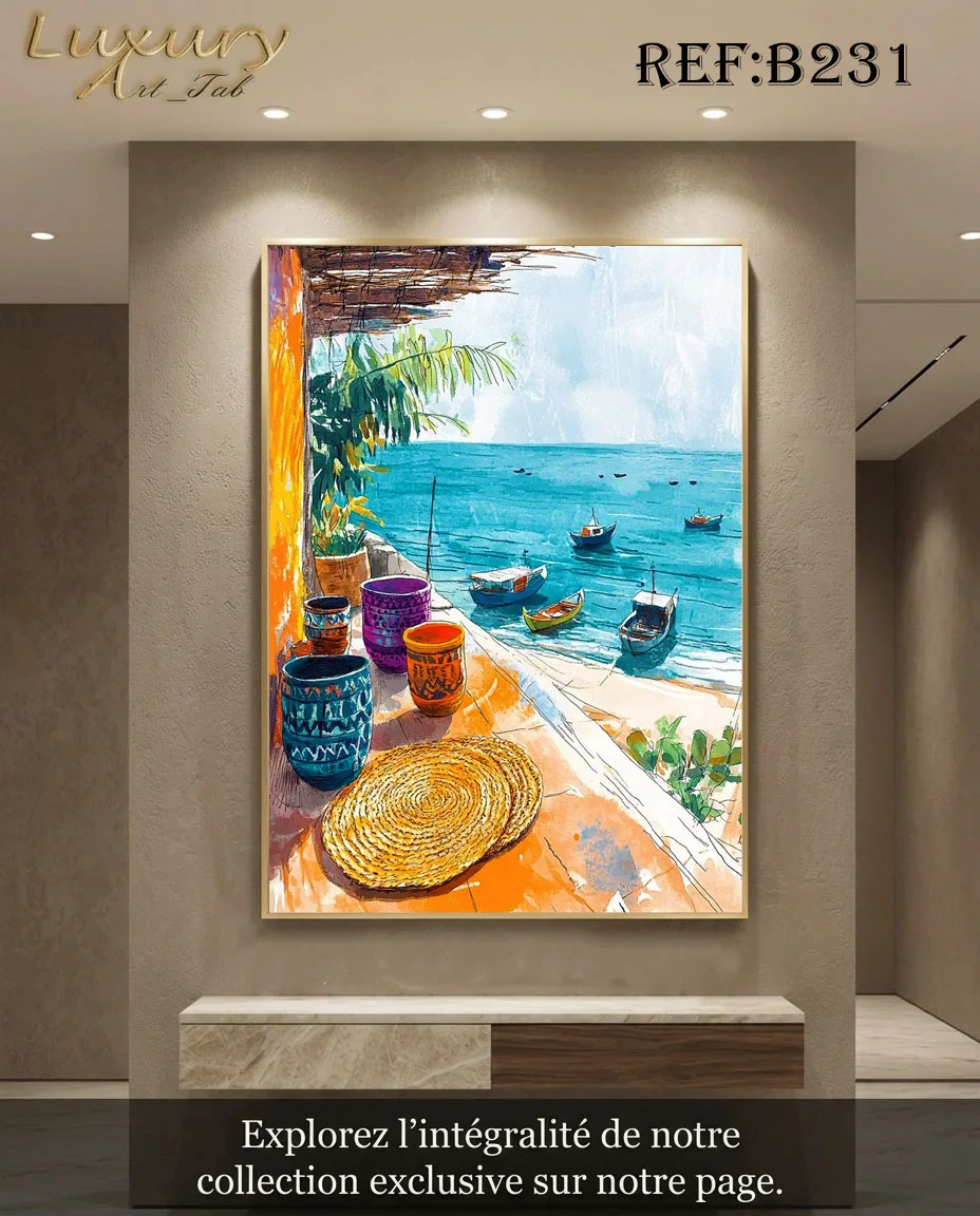Tableau décoratif traditionnel, orientale et mediterraneenne · B 231